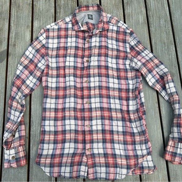 Eleventy Men’s 100% linen long sleeve - Picture 2 of 6